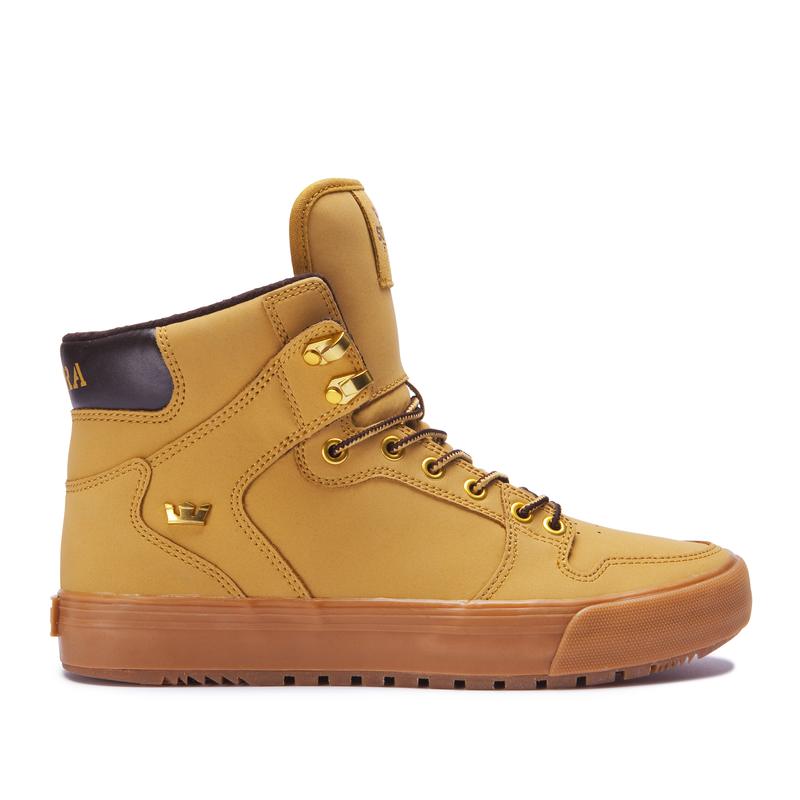 Zapatillas Altas Supra Argentina Hombre - VAIDER COLD WEATHER Amarillo (IKABF-4375)